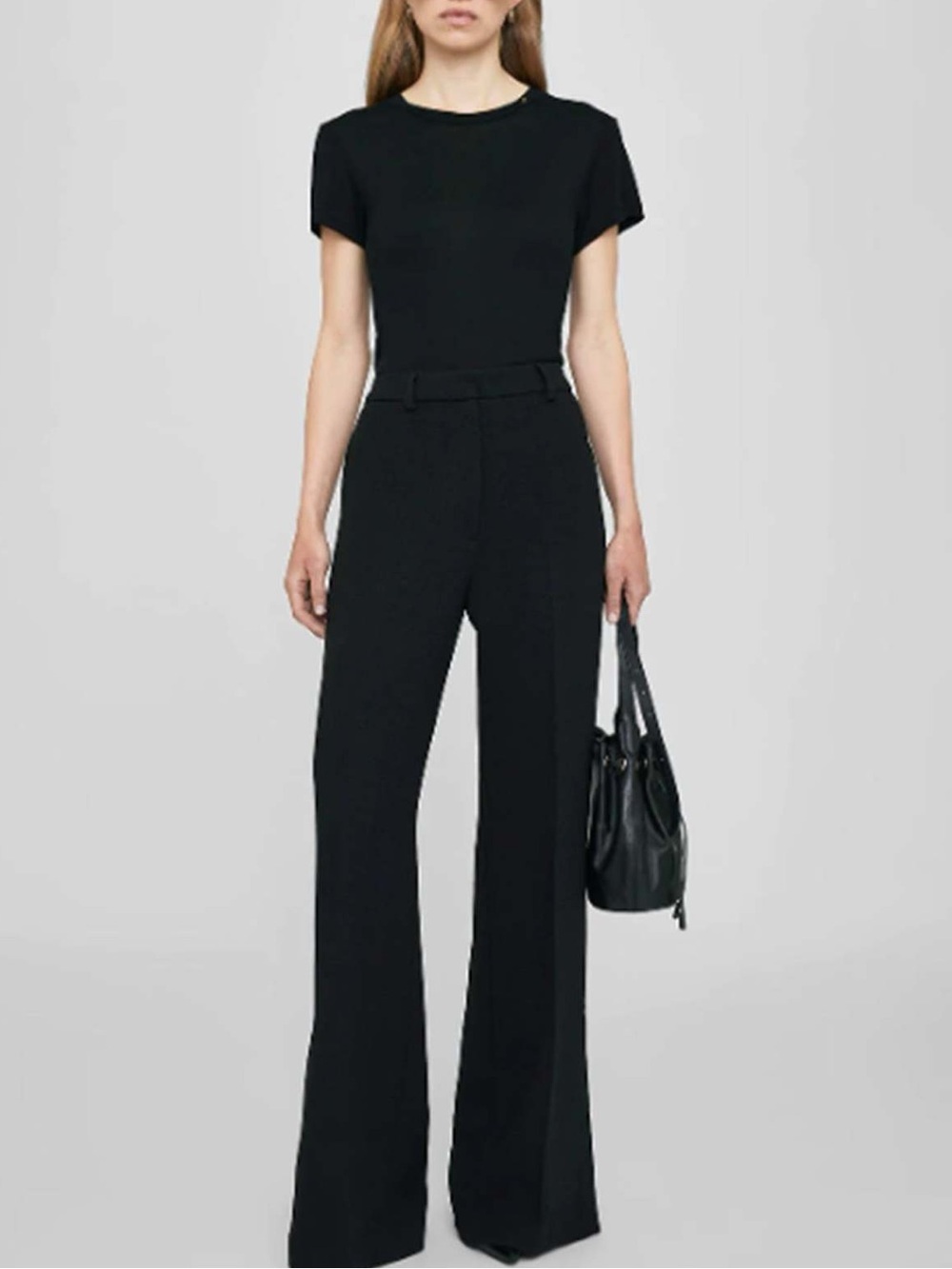 ANINE BING Amani Cashmere Blend Tee NEW